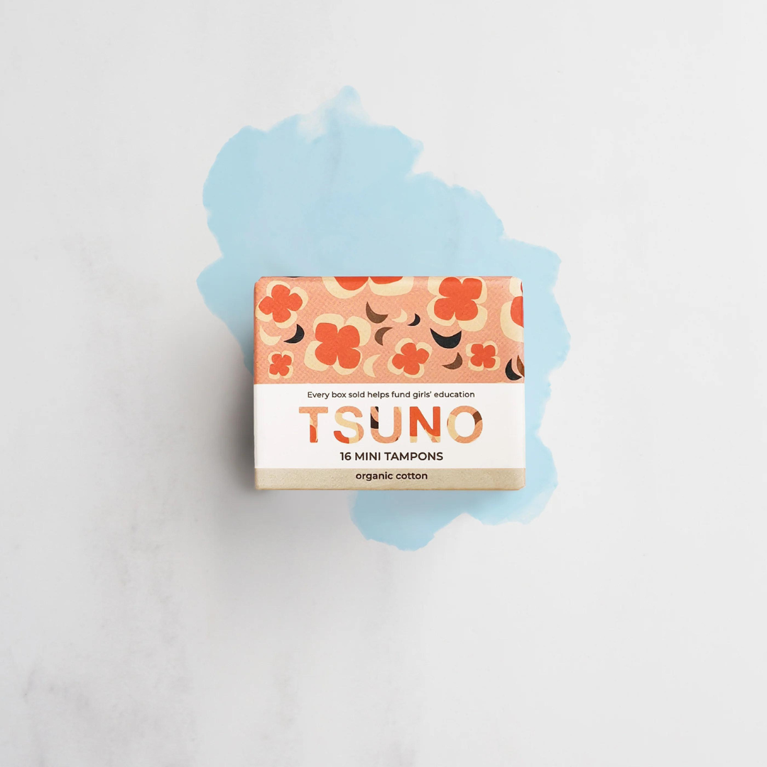 TSUNO Organic Cotton Tampons Mini 16 Pack