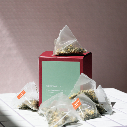 Blue Rosa Peppermint Tea (Natural Tea Bags)